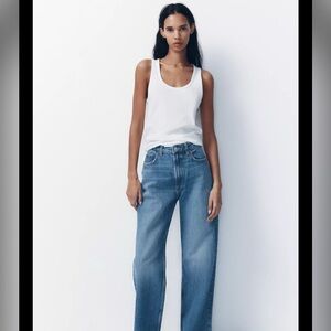 Zara TRF High Waist  Blue Women's Jeans